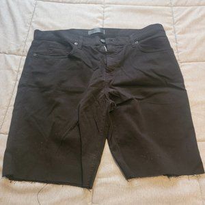 J-Brand Black Cut-Off Jean Shorts